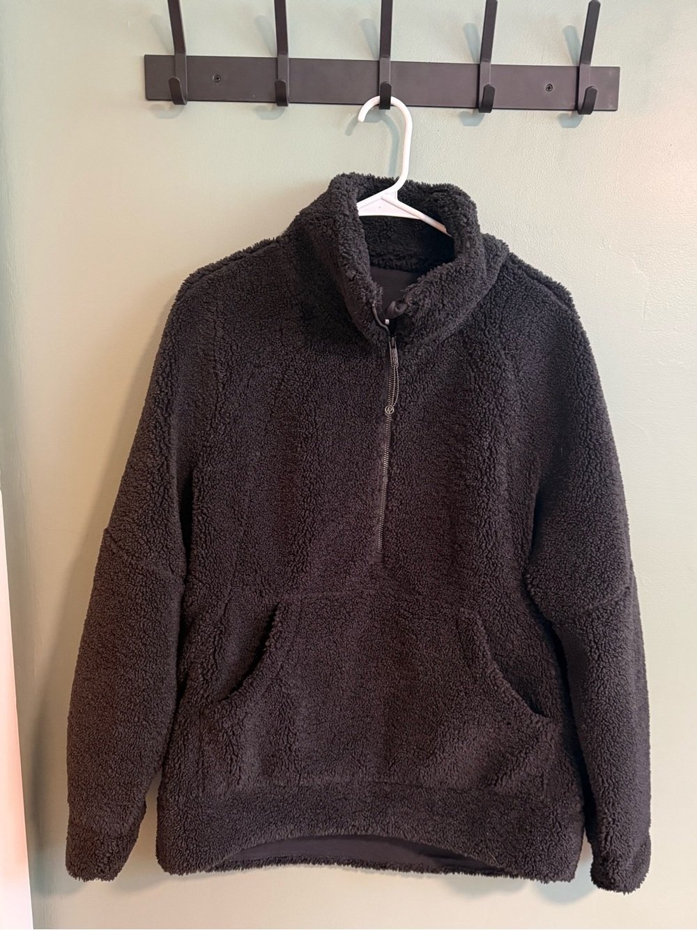 Scuba Oversized Fleece Funnel-Neck Half- Zip *Long